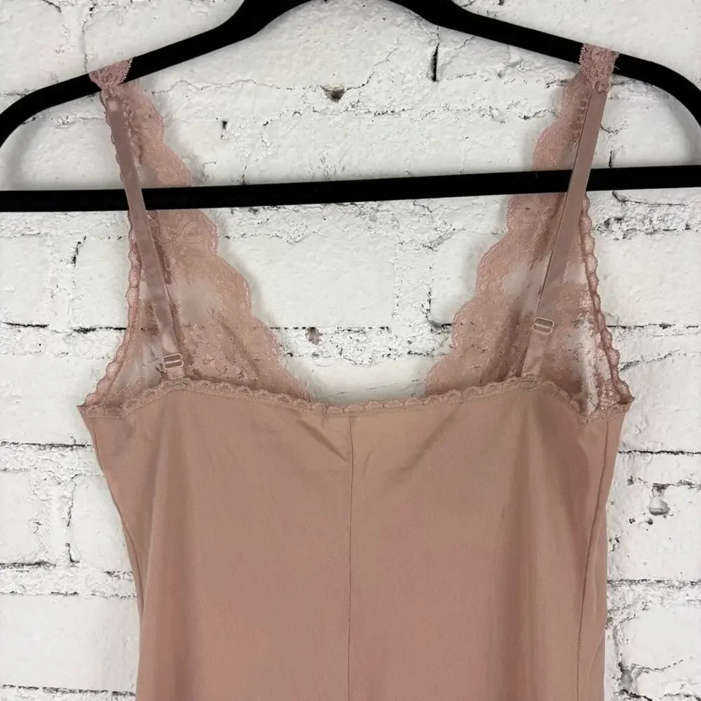 Vintage Formfit Rogers 32 Tall Lace Corset Slip Dress - Picture 5 of 8